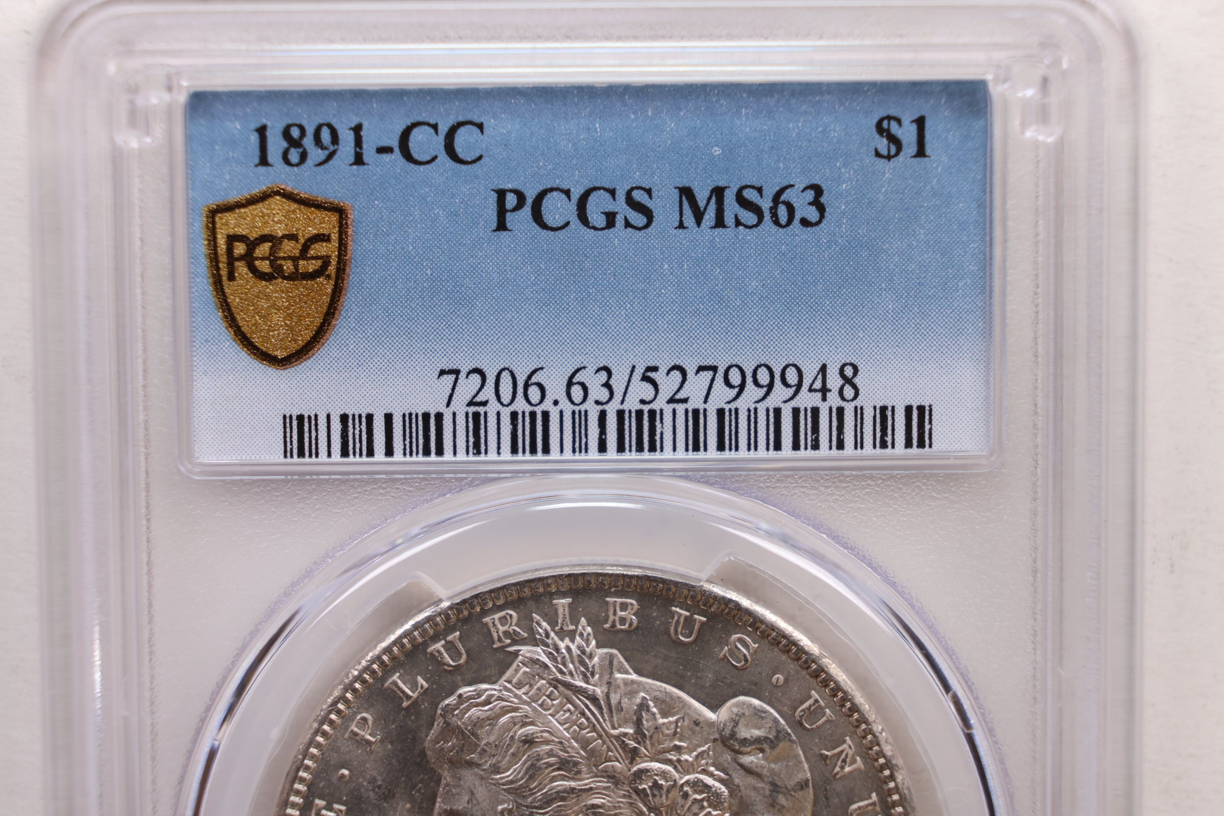 1891-CC Morgan Silver Dollar., PCGS MS-63, Nice Date., Store SALE #GDR0156.