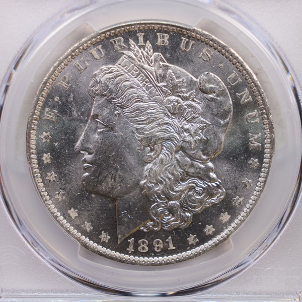 1891-O Morgan Silver Dollar., PCGS MS-63, Nice Coin., Store SALE #GDR0157.