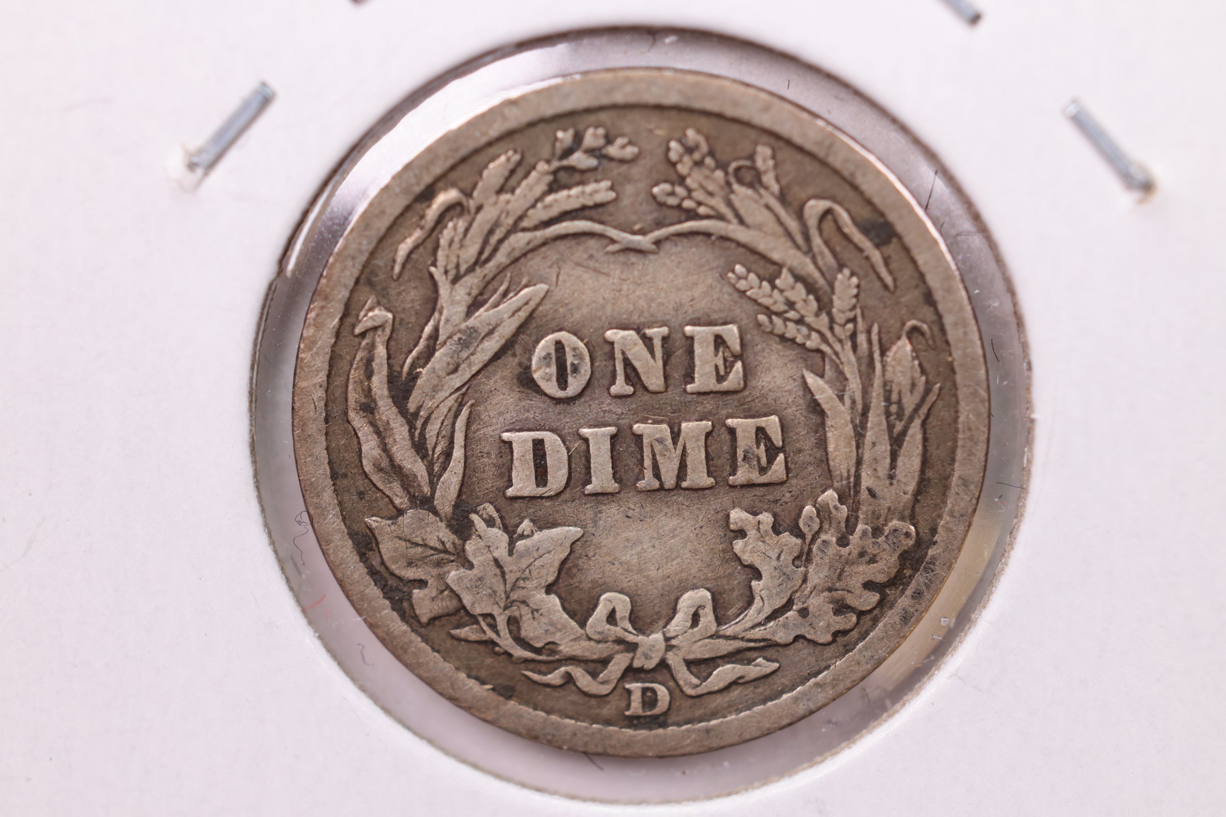 1909-D Barber Silver Dime., V.F+., Store Sale #19537