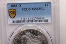 1883-O Morgan Silver Dollar., PCGS MS-63, Proof Like., Store SALE