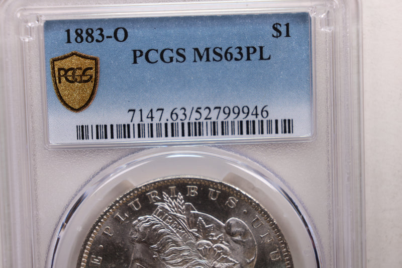 1883-O Morgan Silver Dollar., PCGS MS-63, Proof Like., Store SALE