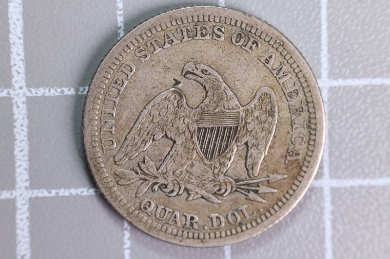 1857 Seated Liberty Quarter, Affordable Collectible Coin, Store