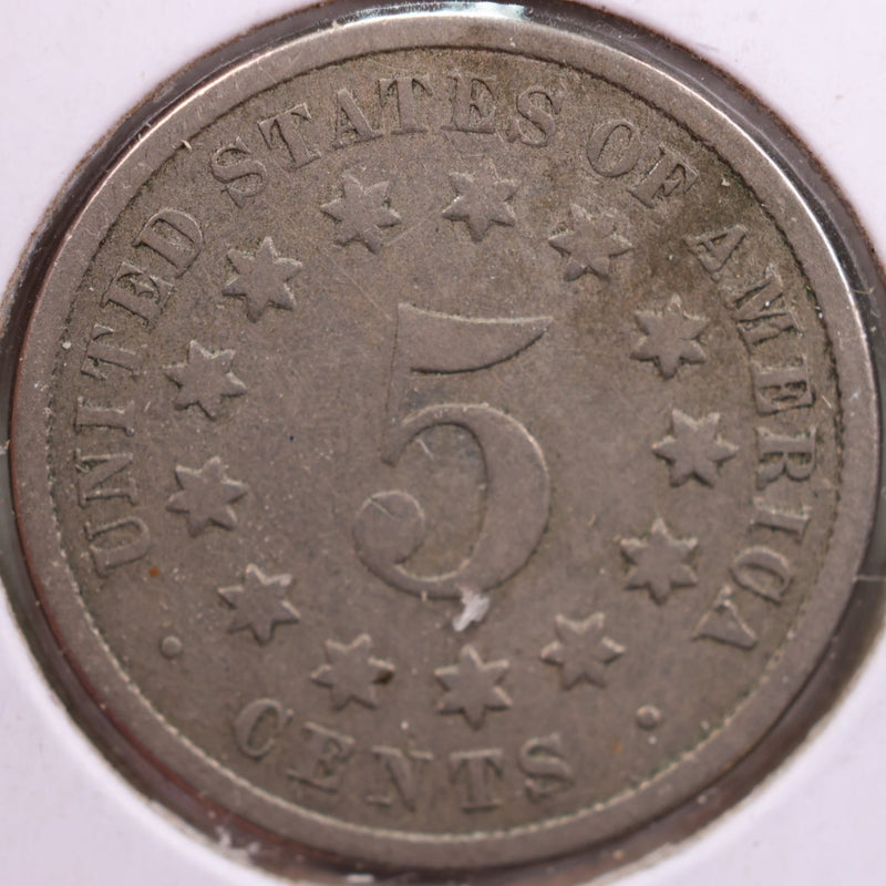 1873 Shield Nickel, Good Circulated Coin, Store