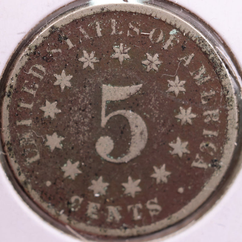 1874 Shield Nickel, Good Circulated Coin, Store