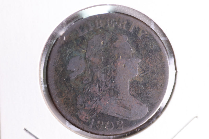 Copy of 1802 Draped Bust Large Cent, Affordable Circulated Coin. Store