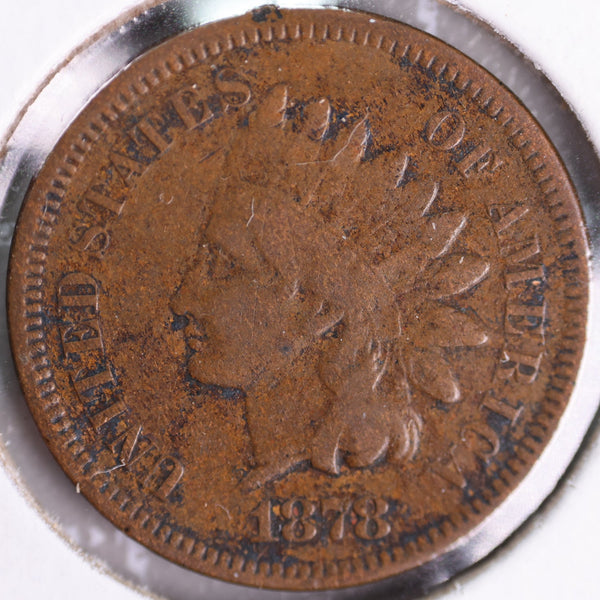 1878 Indian Head Cents, Nice Affordable Circulated Coin, Store #CT0716