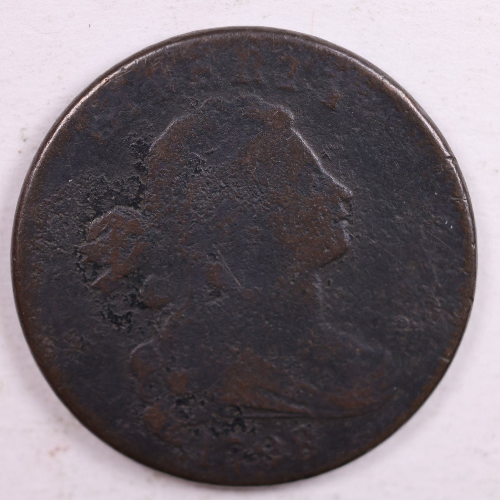1798 Draped Bust, Large Cent, Very Good Details Coin, Store #CT0012