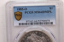 1885-O Morgan Silver Dollar., PCGS MS-64, DMPL., Store SALE