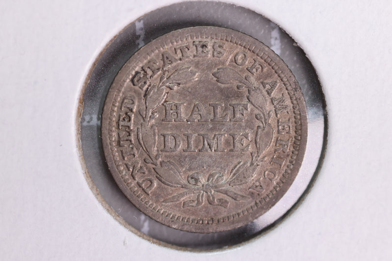 1853 Seated Liberty Half Dime, Affordable Collectible Coin. Store