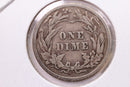1910 Barber Silver Dime., V.F., Store Sale