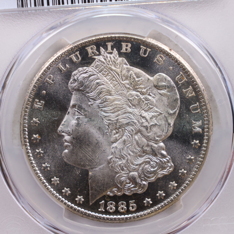 1885-CC Morgan Silver Dollar., PCGS MS-65, Proof Like., Store SALE