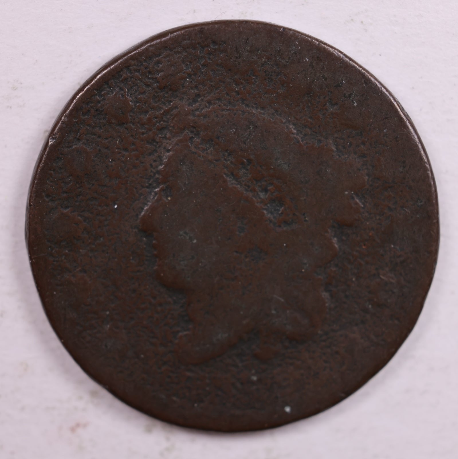1817 Matron Head, Large Cent, Poor Details Coin, Store #CT0019