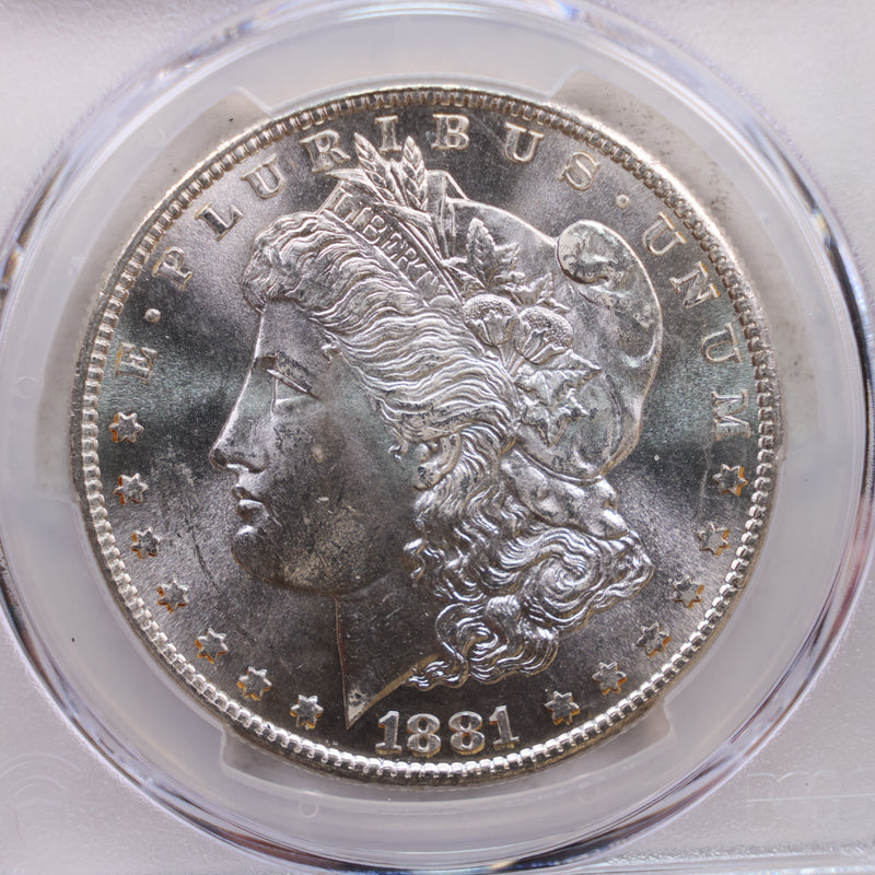 1881-S Morgan Silver Dollar., PCGS MS-64., Store SALE