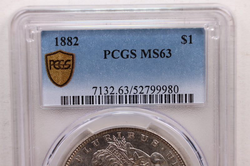 1882 Morgan Silver Dollar., PCGS MS-63., Store SALE