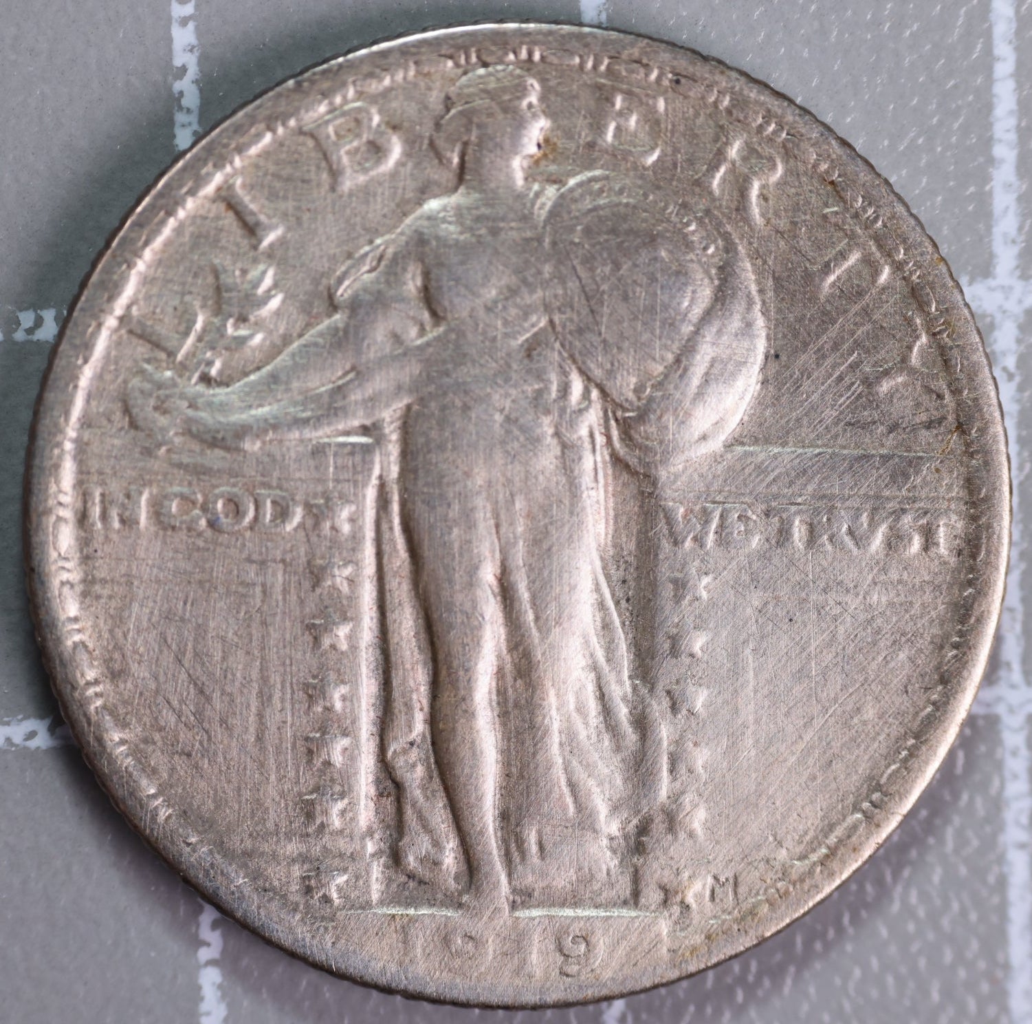 1919 Standing Liberty Quarter, Silver, Extra Fine Detailed Coin. Store #QR1558.