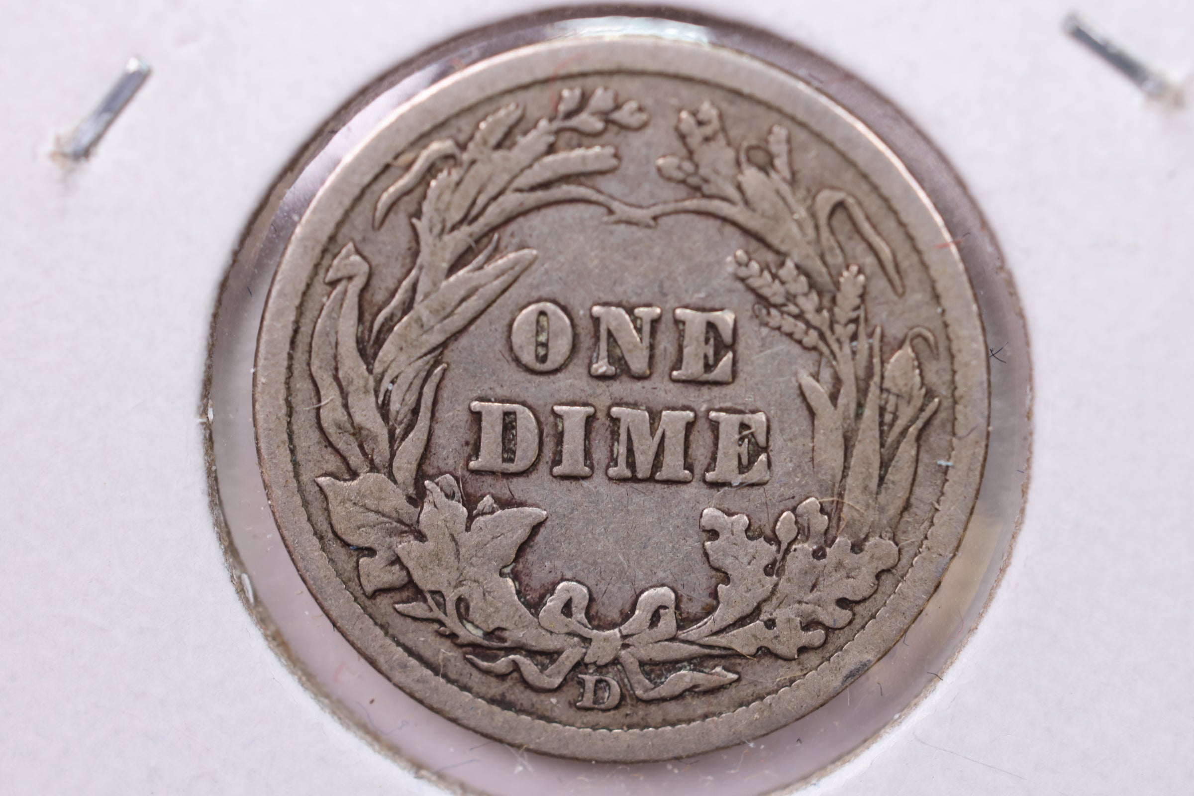 1910-D Barber Silver Dime., V.F., Store Sale #19560
