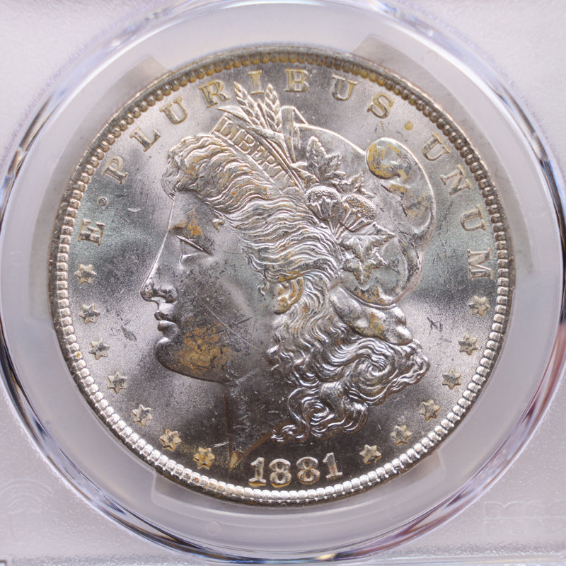 1881 Morgan Silver Dollar., PCGS MS-63., Store SALE