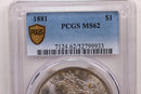 1881 Morgan Silver Dollar., PCGS MS-63., Store SALE