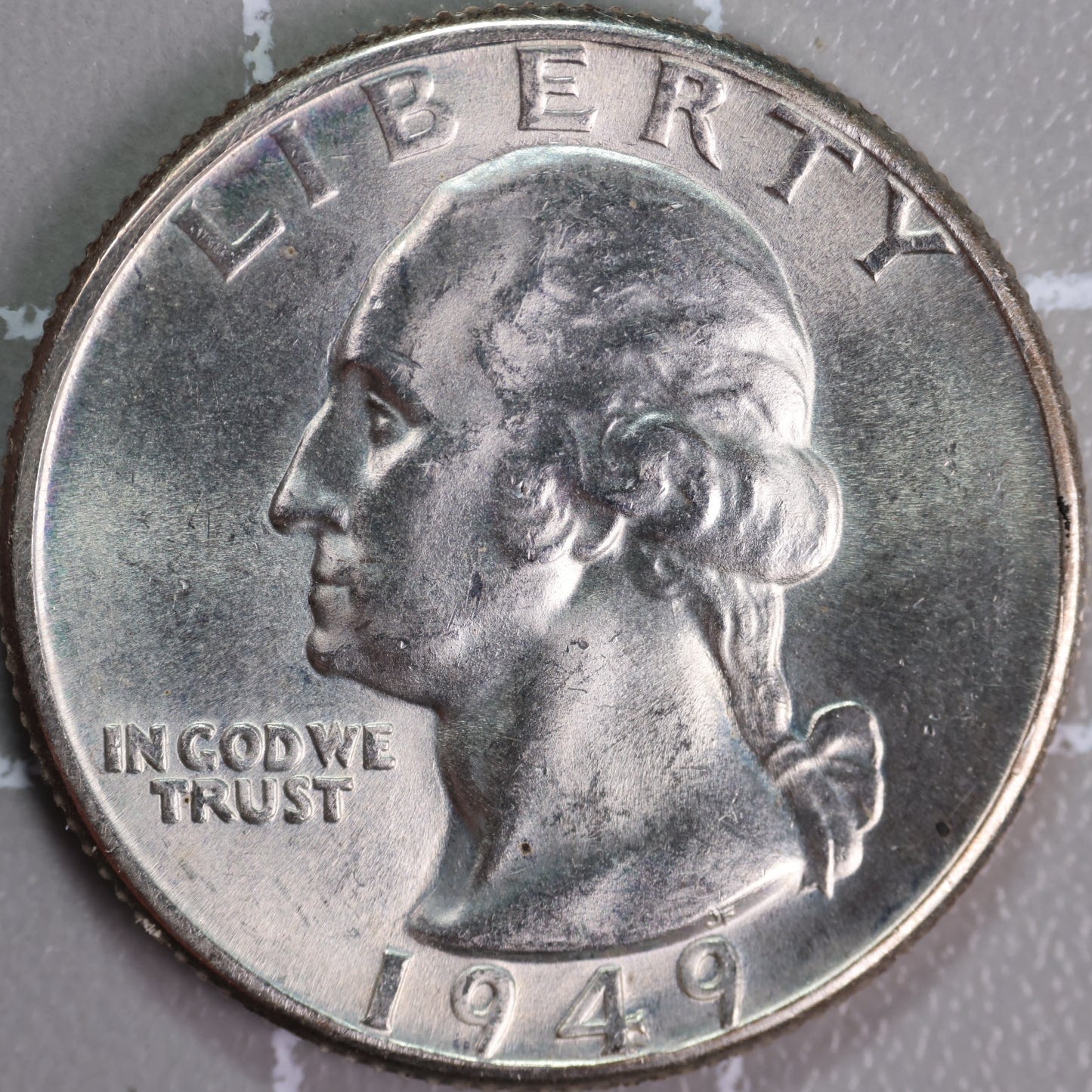 1949-D Washington Quarter, Mint State Uncirculated, Store #QR1810