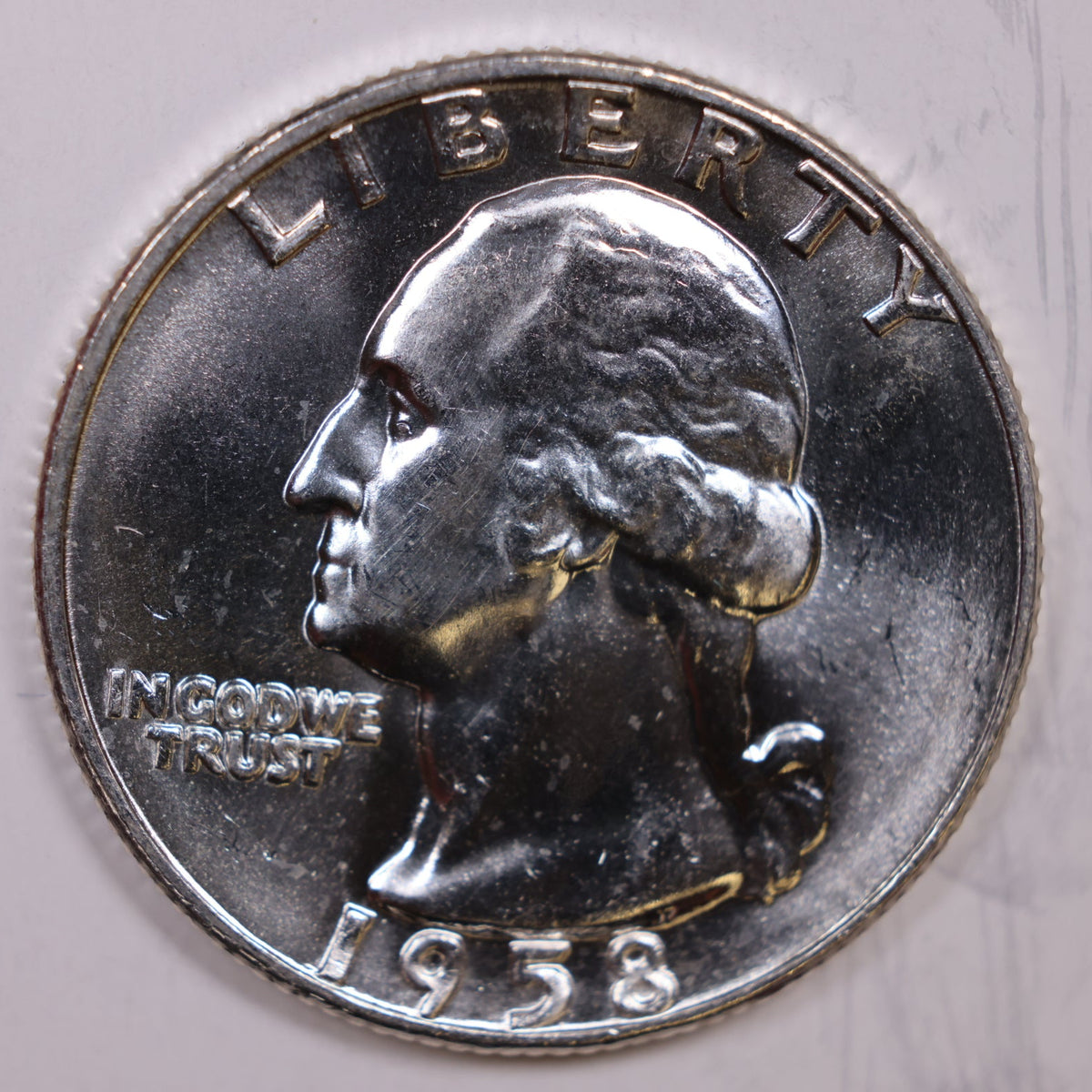 1958-D Washington Quarter, Mint State Uncirculated, Store #QR2273