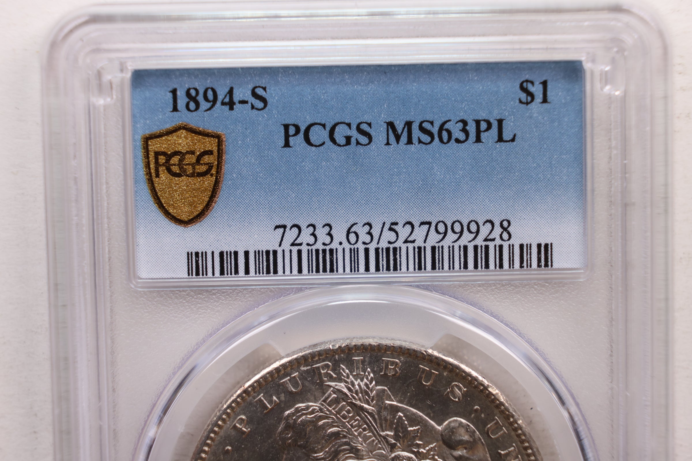 1894-S Morgan Silver Dollar., PCGS MS-63, Proof Like., Store SALE #GDR0180.