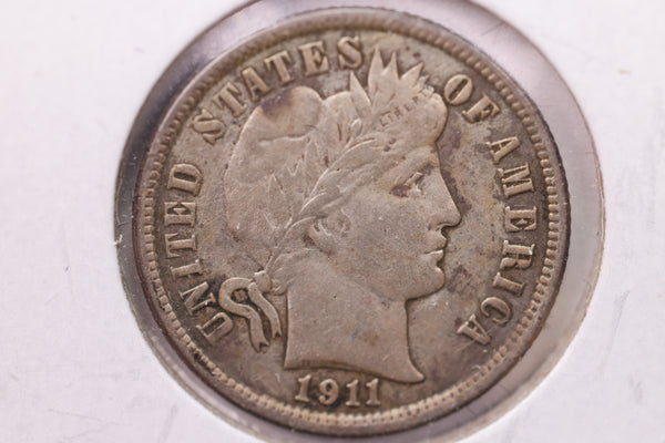 1911 Barber Silver Dime., X.F., Store Sale #19571