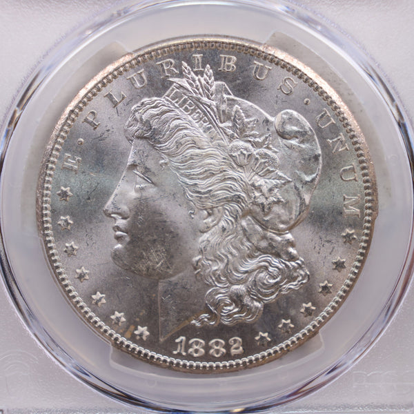 1882-CC Morgan Silver Dollar., PCGS MS-64+, (GSA)., Store SALE #GDR0182.