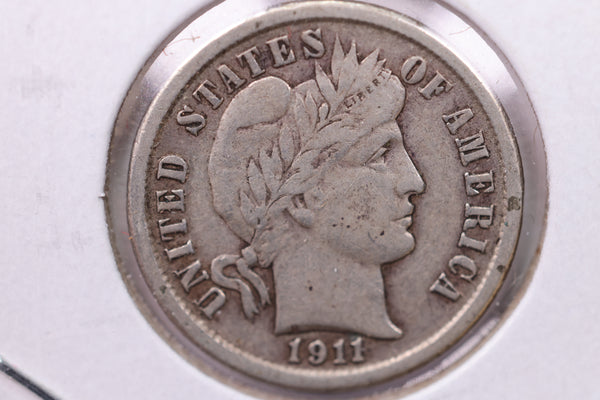 1911 Barber Silver Dime., V.F., Store Sale #19573