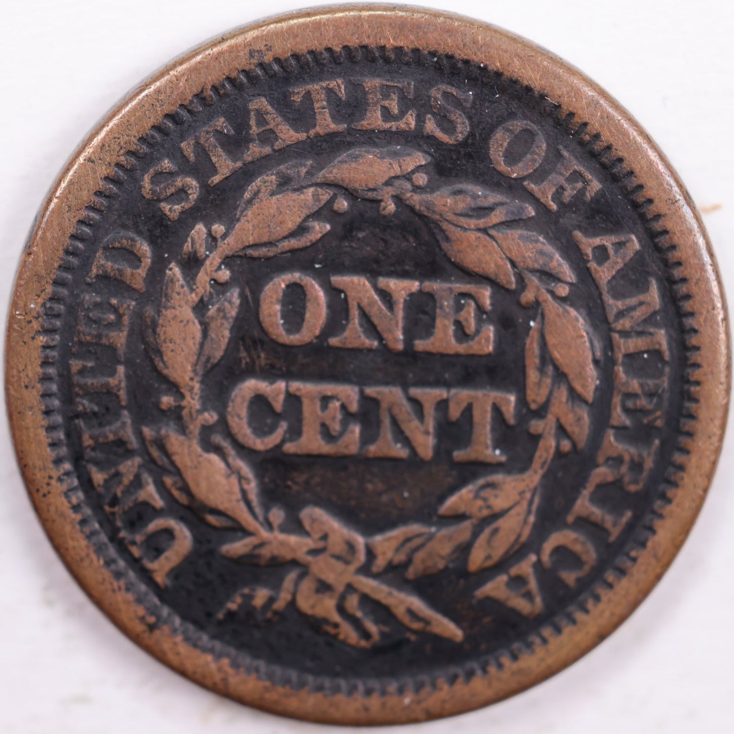 1846 Braided Hair Large Cent, Fine Circulated Coin, Store #CT0039