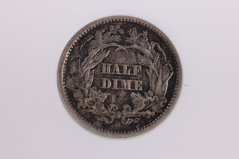 1861 Seated Liberty Half Dime, Civil War Year, Breen-3102, ANACS EF Details, Store
