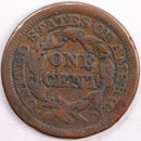 1847 Braided Hair Large Cent, Very Good Circulated Coin, Store