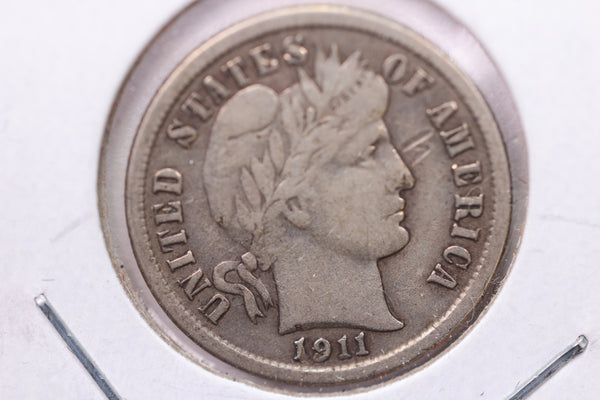 1911 Barber Silver Dime., Fine., Store Sale #19577