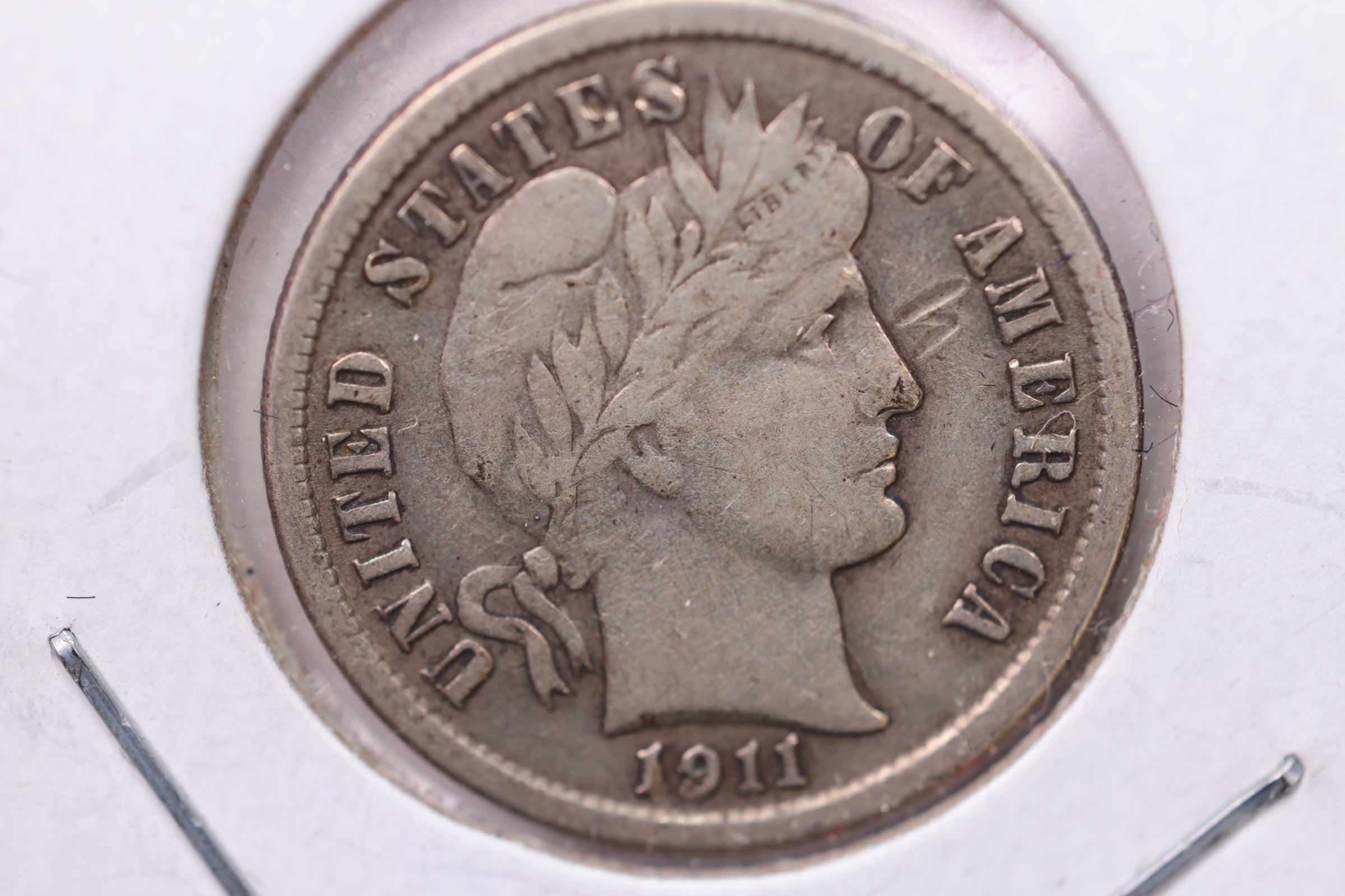 1911 Barber Silver Dime., Fine., Store Sale #19577