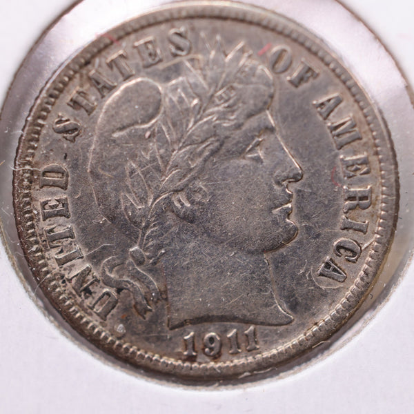 1911-D Barber Silver Dime., X.F., Store Sale #19580