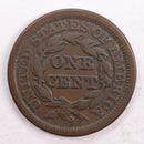 1848 Braided Hair, Large Cent, Very Good Circulated Coin, Store Sale