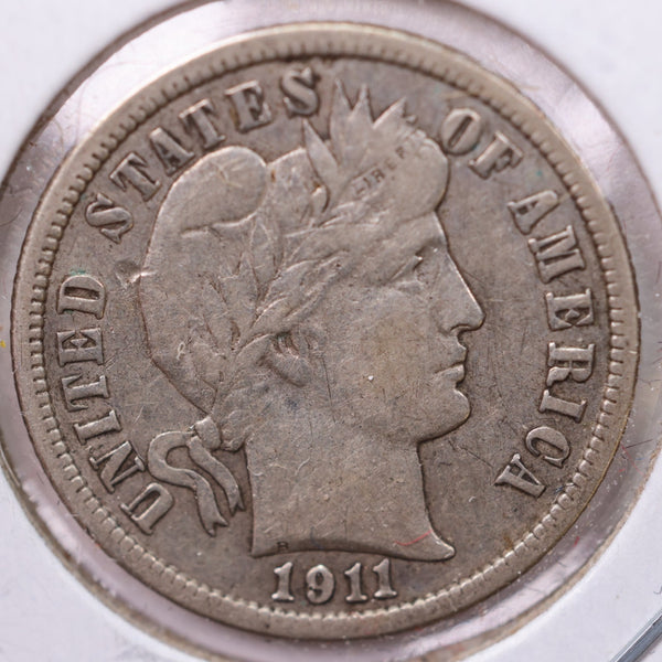 1911-D Barber Silver Dime., X.F., Store Sale #19581