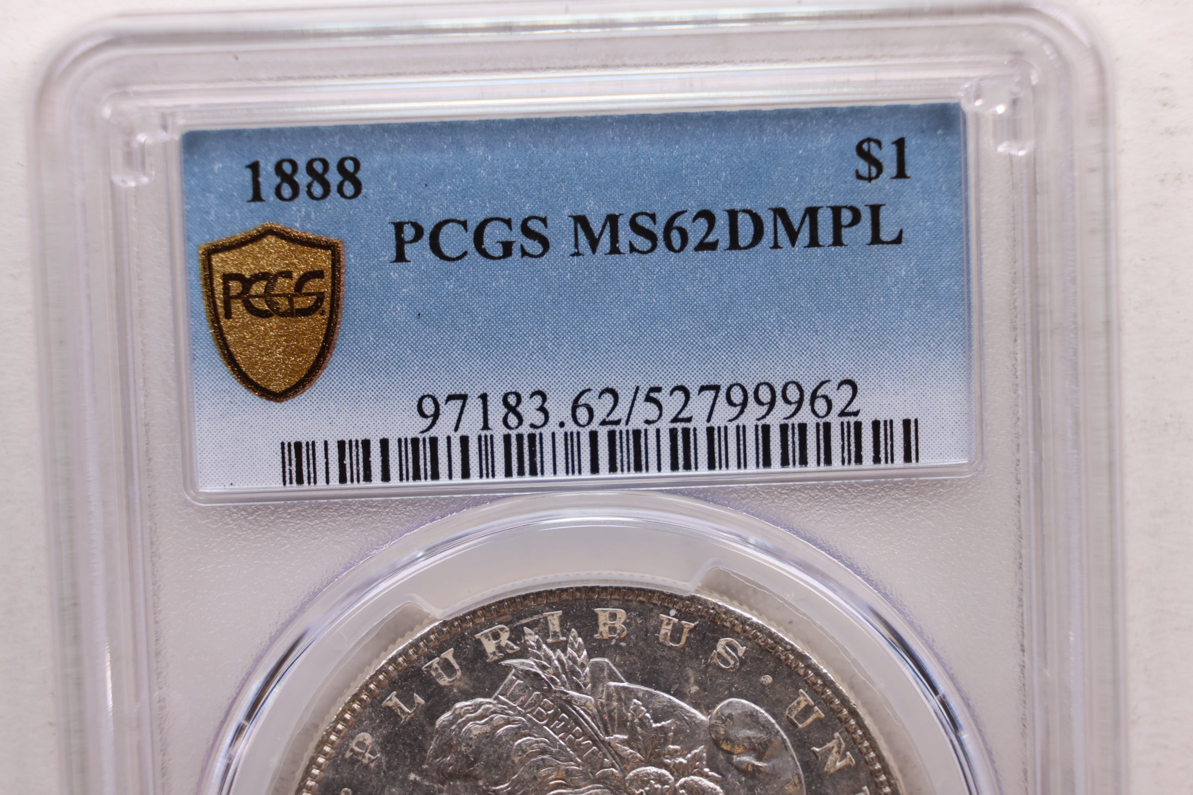 1888 Morgan Silver Dollar., PCGS MS-62., D.M.P.L., Store SALE #GDR0189.
