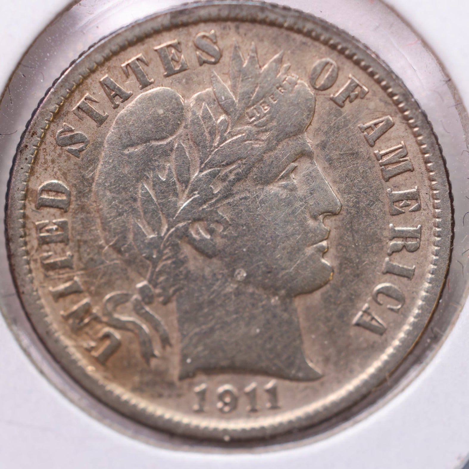 1911-D Barber Silver Dime., X.F., Store Sale #19582