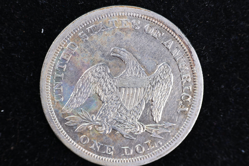1847 Liberty Seated Silver Dollar, XF45 Details No Motto. Store