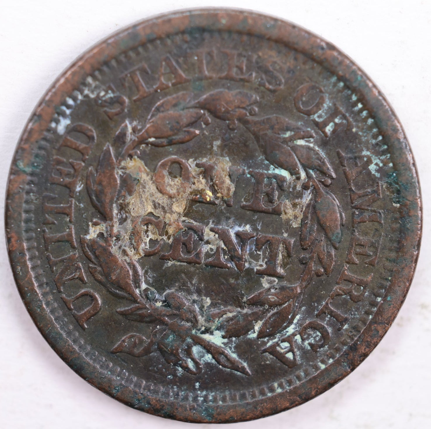 1849 Braided Hair Large Cent, Very Fine Circulated Coin, Store #CT0050