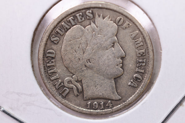 1911-D Barber Silver Dime., Fine., Store Sale #19584
