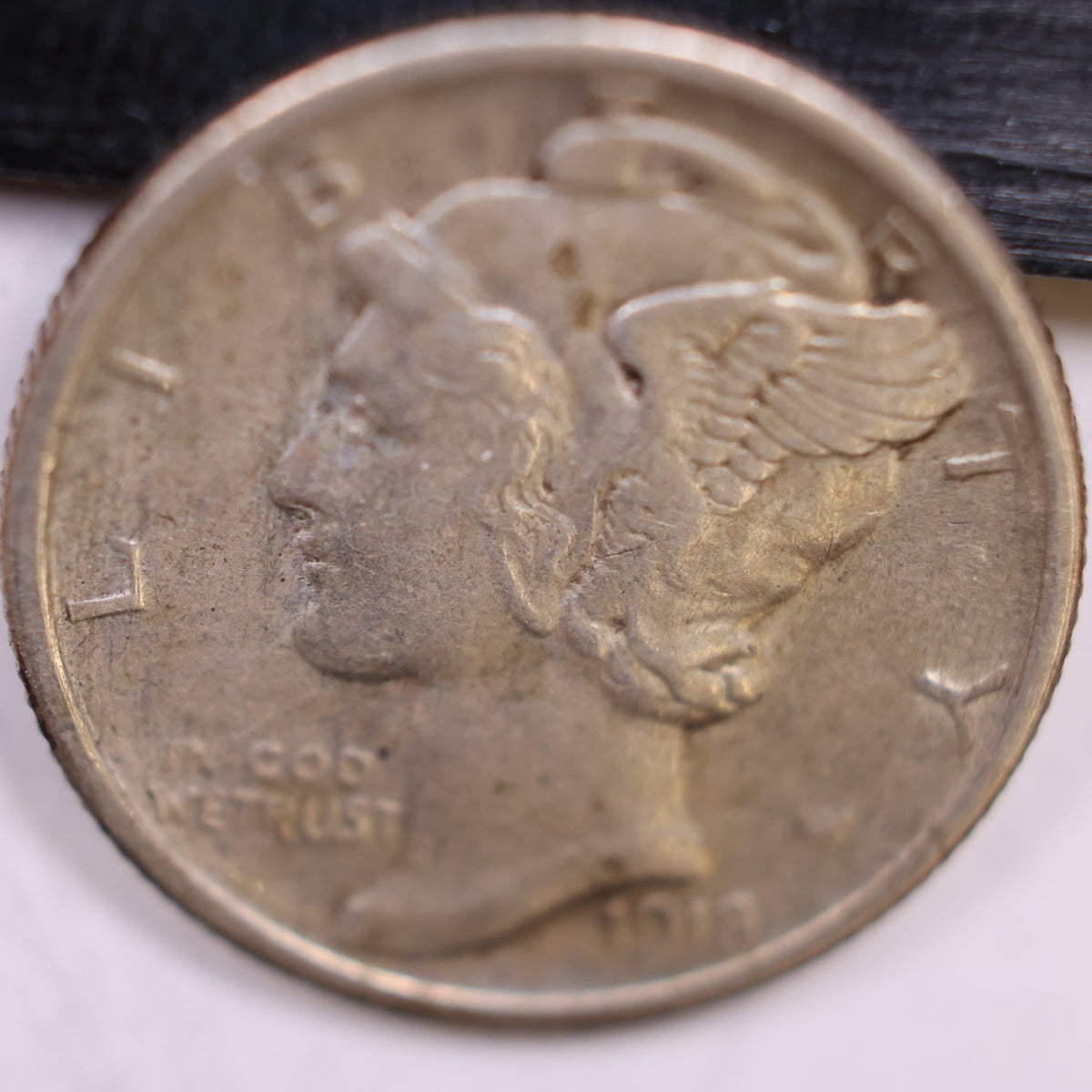 1918 Mercury Dime, Very Fine+ Circulated Coin, Store #DE1012