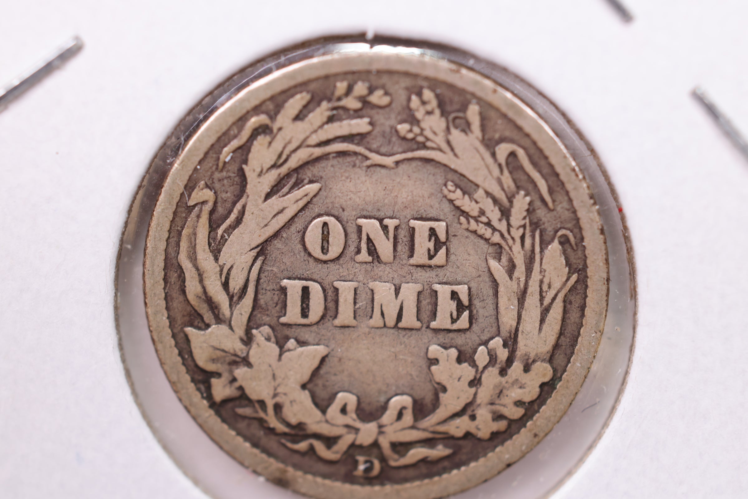 1911-D Barber Silver Dime., Fine., Store Sale #19585