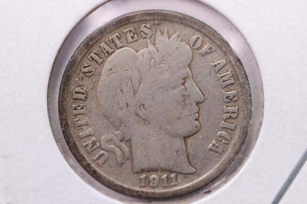 1911-D Barber Silver Dime., Fine., Store Sale #19586
