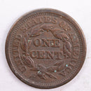 1850 Braided Hair Large Cent, Fine Circulated Coin, Store