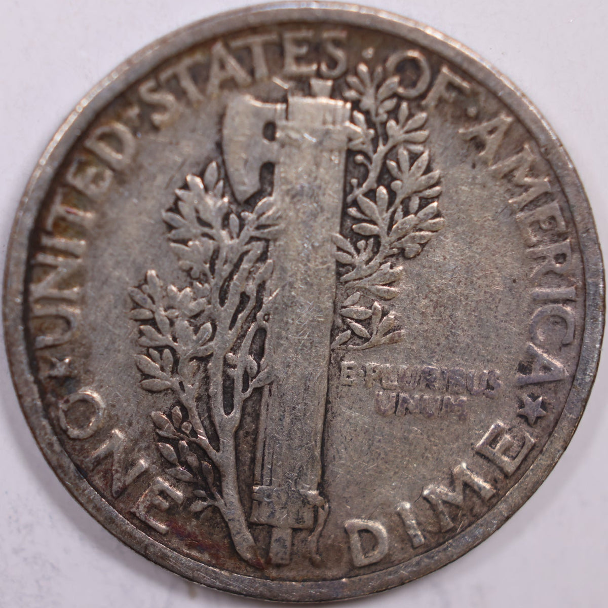 1925 Mercury Dime, Fine Circulated Coin, Store #DE1015