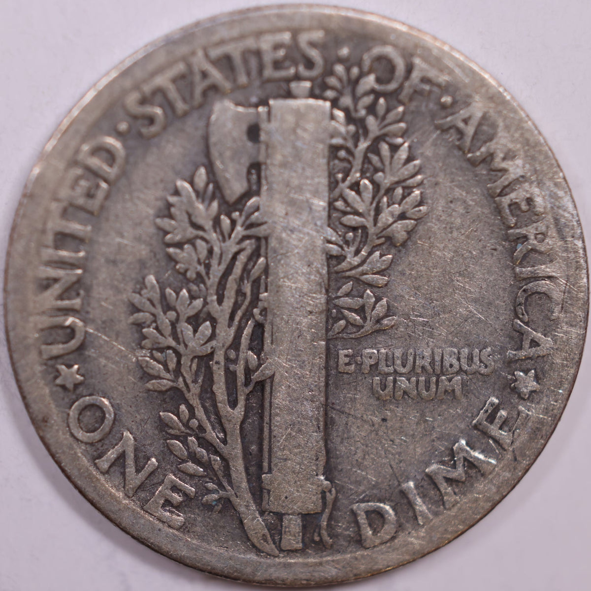 1925 Mercury Dime, Fine Circulated Coin, Store #DE1016