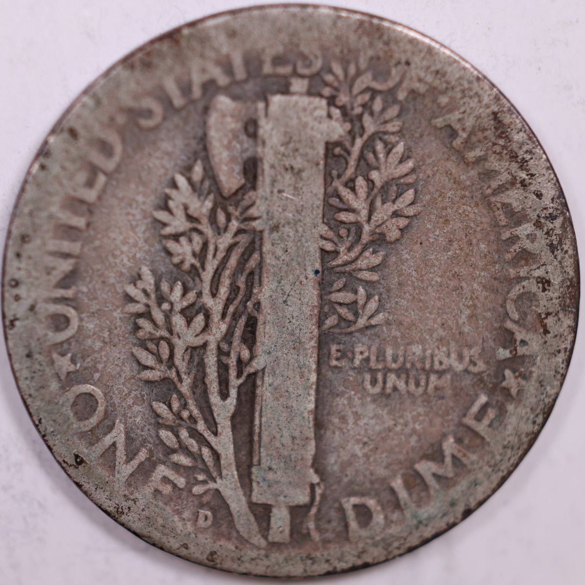 1927-D Mercury Dime, Good Circulated Coin, Store #DE1019