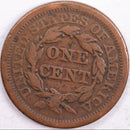 1851 Braided Hair Large Cent, Fine Circulated Coin, Store