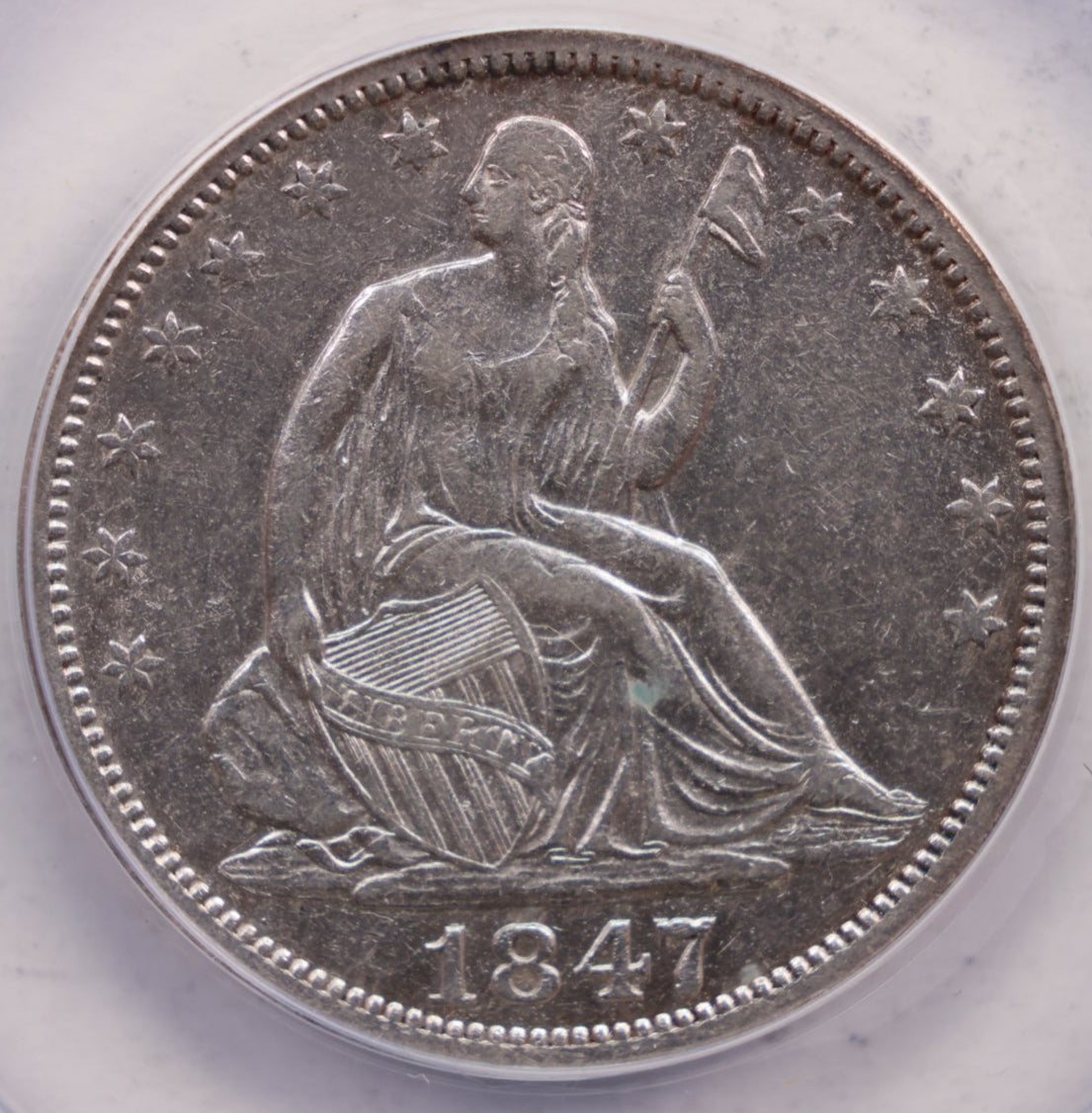 1847-O Seated Liberty Half Dollar, DDO, ANACS EF45, Details., Store SALE #GHR017.